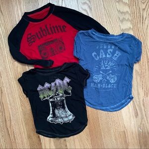 18 month band T-shirts Sublime Johnny Cash AC/DC